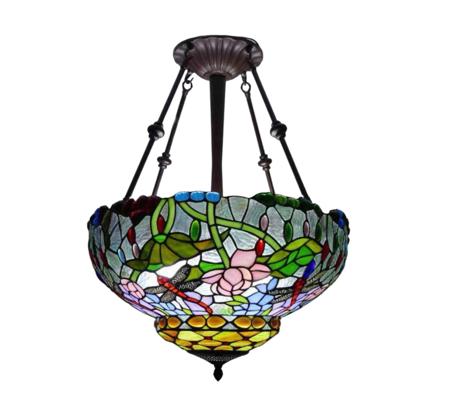 CDH 18" XLARGE Tiffany Upright Lamp 46cm shade (19003CR)