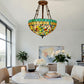 CDH 18" XLARGE Tiffany Upright Lamp 46cm shade (19004CR)