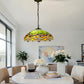 CDH 18" XLARGE Tiffany Pendant Lamp 46cm shade (16035GPX)