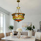 CDH 18" XLARGE Tiffany Upright Lamp 46cm shade (19002CR HC) for High Ceiling