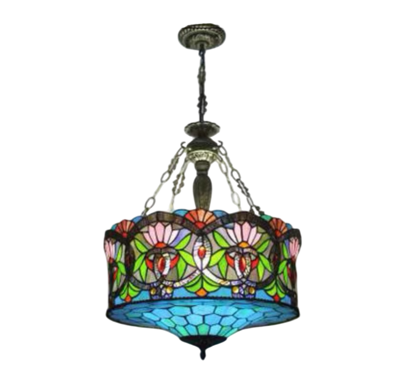 CDH 18" XLARGE Tiffany Upright Lamp 46cm shade (19001CR HC)