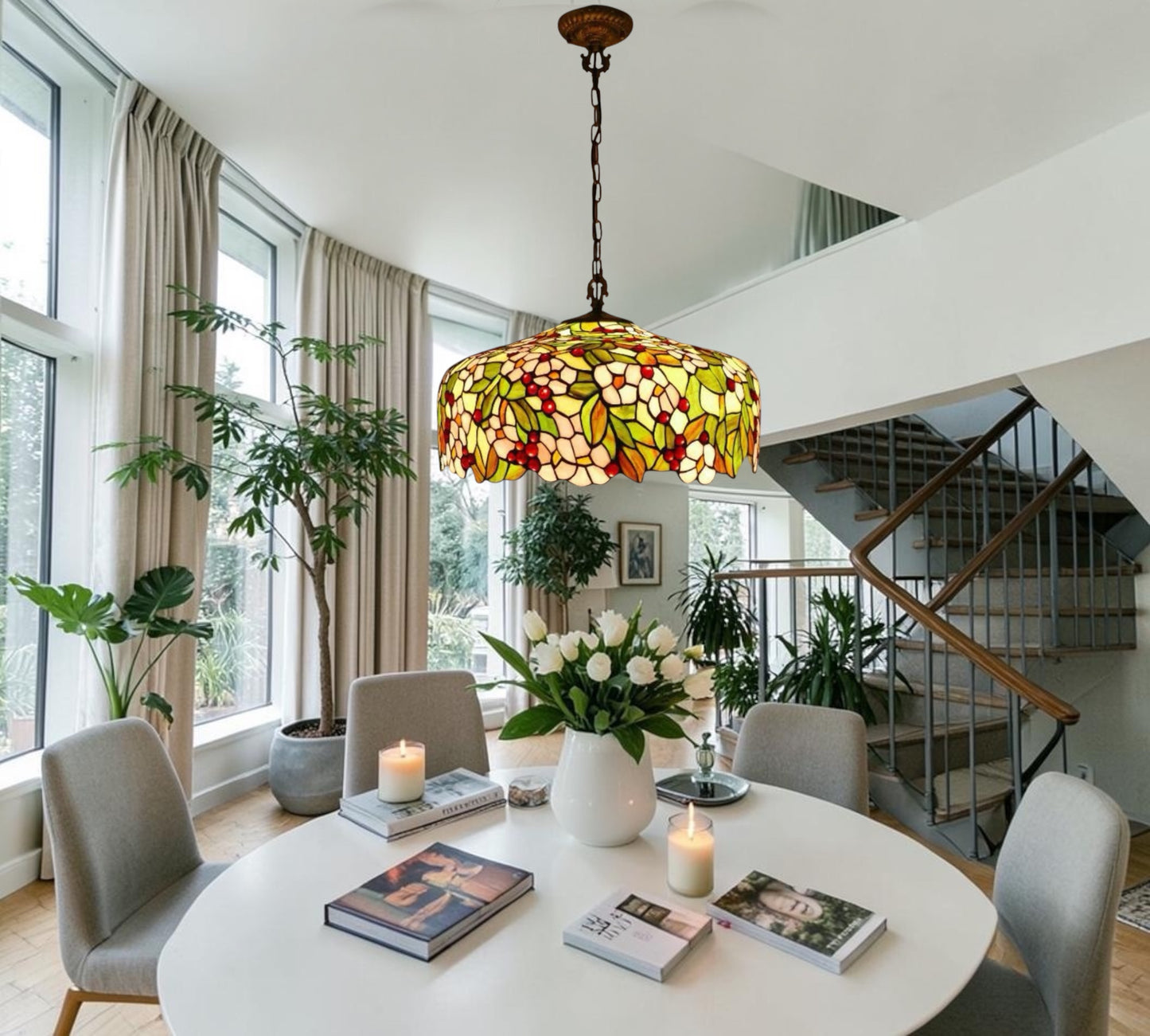CDH 20" Tiffany Pendant Lamp 50cm shade (19047CX)
