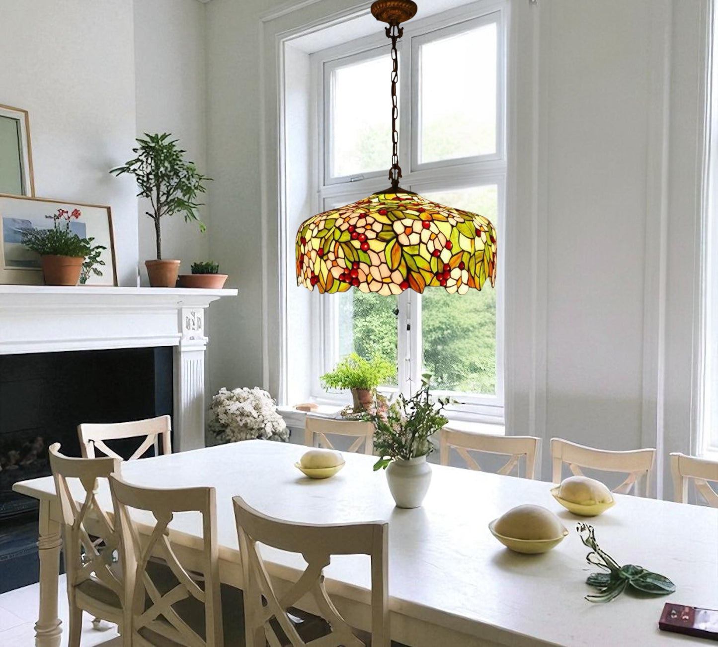 CDH 20" Tiffany Pendant Lamp 50cm shade (19047CX)