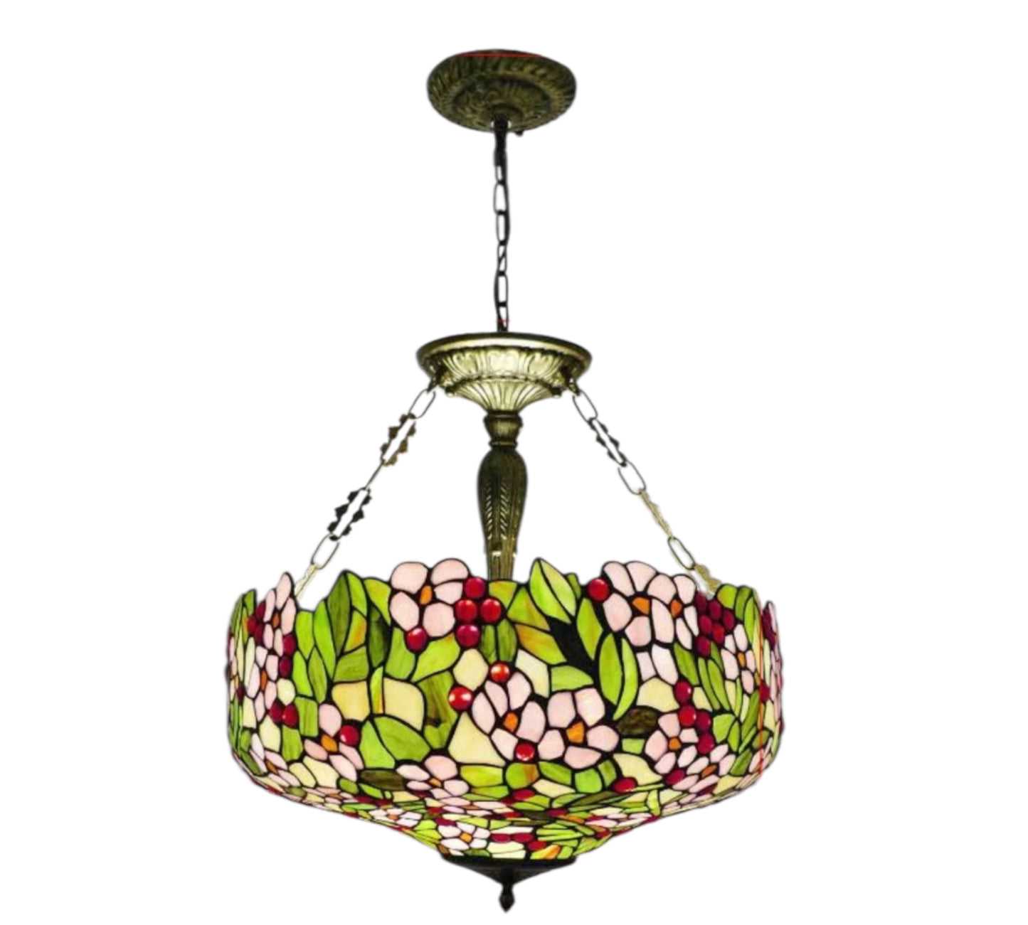 CDH 20” XLARGE Tiffany Upright Lamp with 50cm Shade (19047XCR HC)