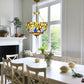 CDH 16" Tiffany Upright Lamp 40cm shade (16941CR HC) for High Ceiling