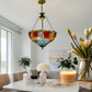 CDH 16" Tiffany Upright Lamp 40cm shade (16110CR HC) for High Ceiling
