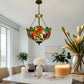 CDH 16" Tiffany Upright Lamp 40cm shade (16112CR HC) for High Ceiling