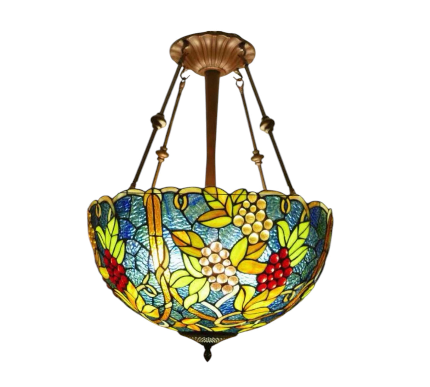 CDH 16" Tiffany Upright Lamp 40cm shade (16937CR)