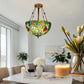 CDH 16" Tiffany Upright Lamp 40cm shade (16937CR)