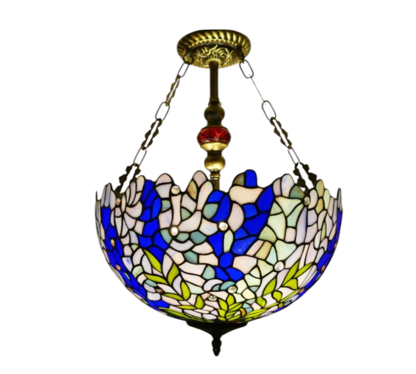 CDH 16" Tiffany Upright Lamp 40cm shade (16039CR)