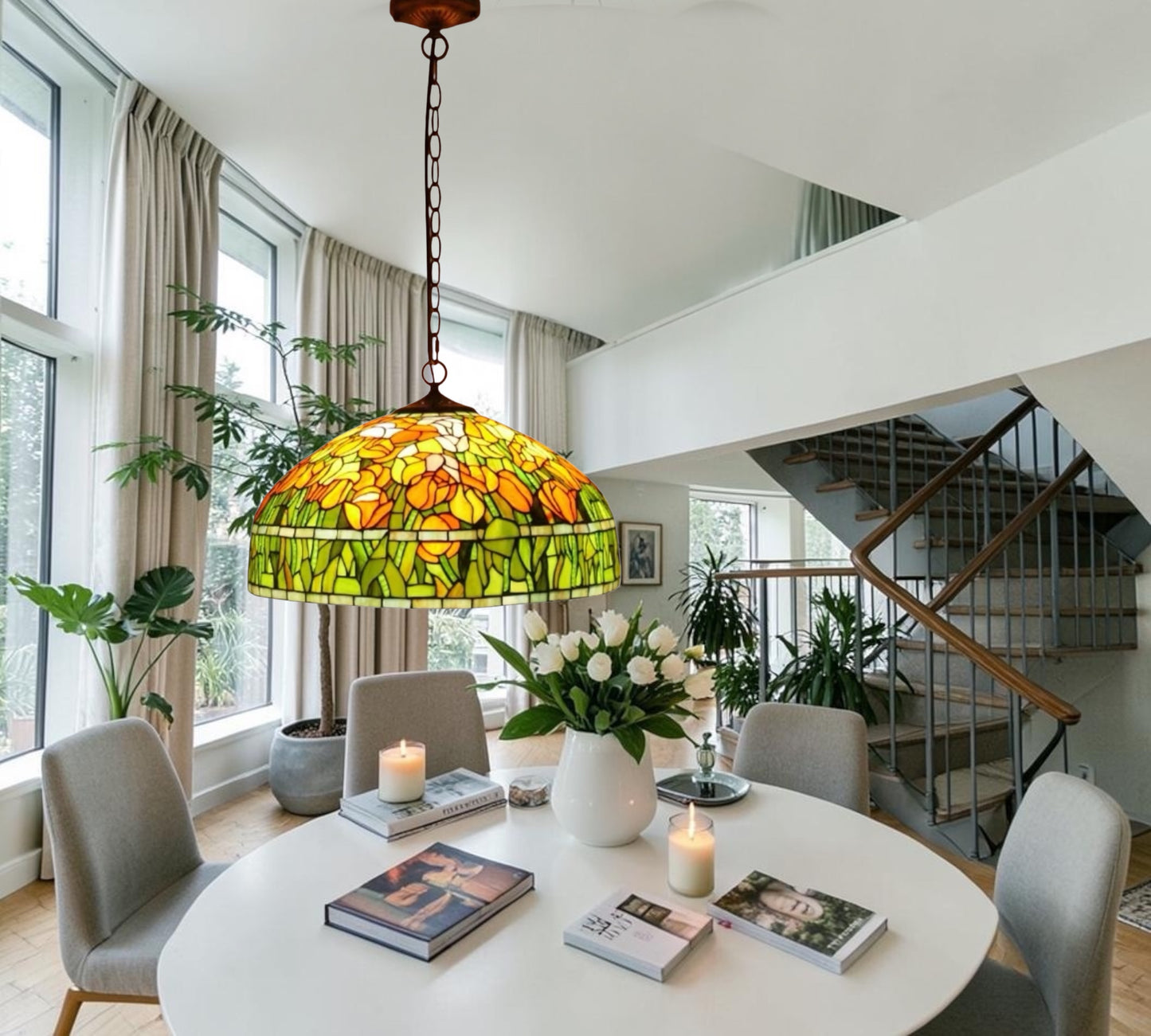 CDH 20" Tiffany Pendant Lamp 50cm shade (19049CX)