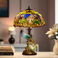 CDH 18" X-LARGE Tiffany Table Lamp 46cm Shade with Peacock (16941TL)
