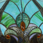 CDH 18" X-LARGE Tiffany Table Lamp 46cm Shade with Peacock (16013TL)