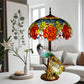 CDH 18" X-LARGE Tiffany Table Lamp 46cm Shade with Peacock (15013TL)