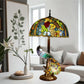 CDH 18" X-LARGE Tiffany Table Lamp 46cm Shade with Peacock (16937TL)