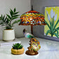 CDH 18" X-LARGE Tiffany Table Lamp 46cm Shade with Peacock (19002TL)