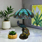 CDH 18" X-LARGE Tiffany Table Lamp 46cm Shade with Peacock (16013TL)