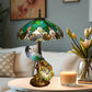 CDH 18" X-LARGE Tiffany Table Lamp 46cm Shade with Peacock (16013TL)