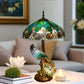 CDH 18" X-LARGE Tiffany Table Lamp 46cm Shade with Peacock (16013TL)
