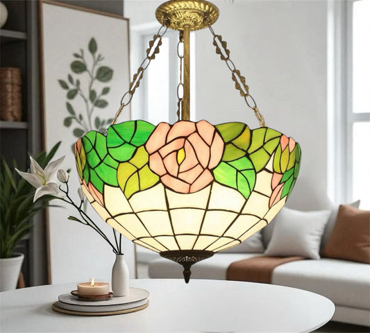CDH 16" Tiffany Upright Lamp 40cm shade (11004CR)