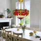 CDH 16" Tiffany Upright Lamp 40cm shade (23002CR)