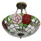 CDH 16" Tiffany Upright Lamp 40cm shade (16049CR)