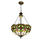 CDH 16" Tiffany Upright Lamp 40cm shade (11008XCR HC) for High Ceiling