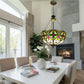 CDH 16" Tiffany Upright Lamp 40cm shade (11008XCR HC) for High Ceiling