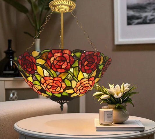 CDH 18" XLARGE Tiffany Upright Lamp 46cm shade (12703CX)
