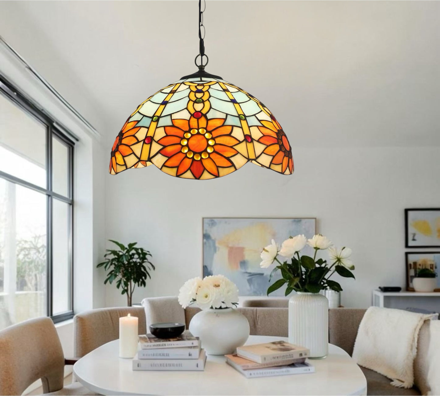 CDH 16" Tiffany Pendant Lamp 40cm shade (11003X)