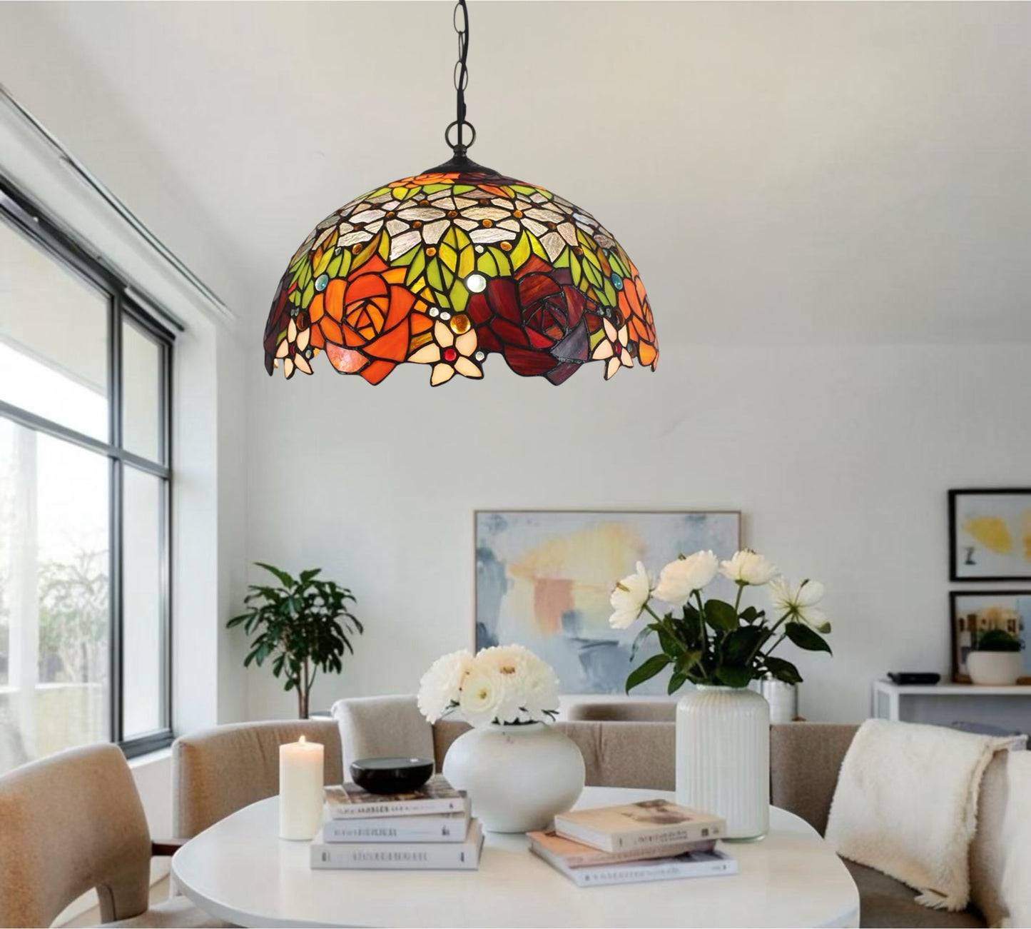 CDH 16" Tiffany Pendant Lamp 40cm shade (11005X)