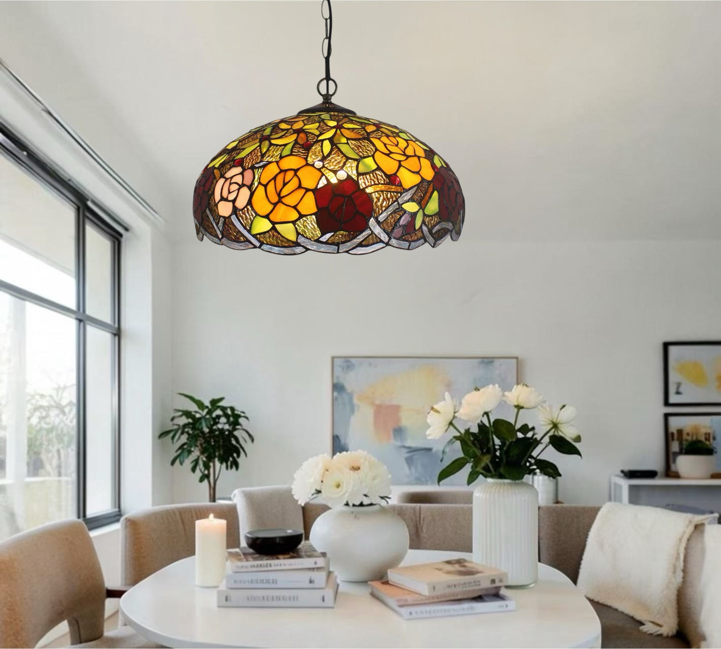 CDH 16" Tiffany Pendant Lamp 40cm shade (13004X)