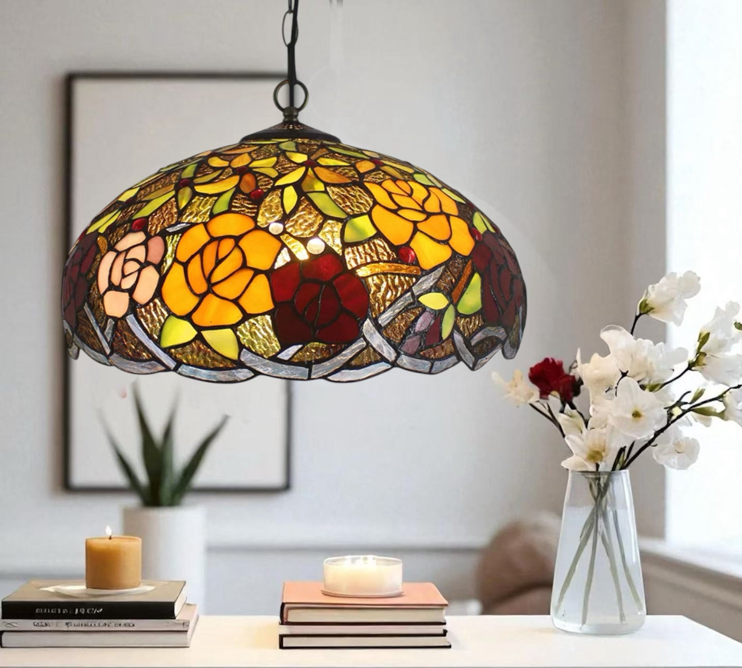 CDH 16" Tiffany Pendant Lamp 40cm shade (13004X)