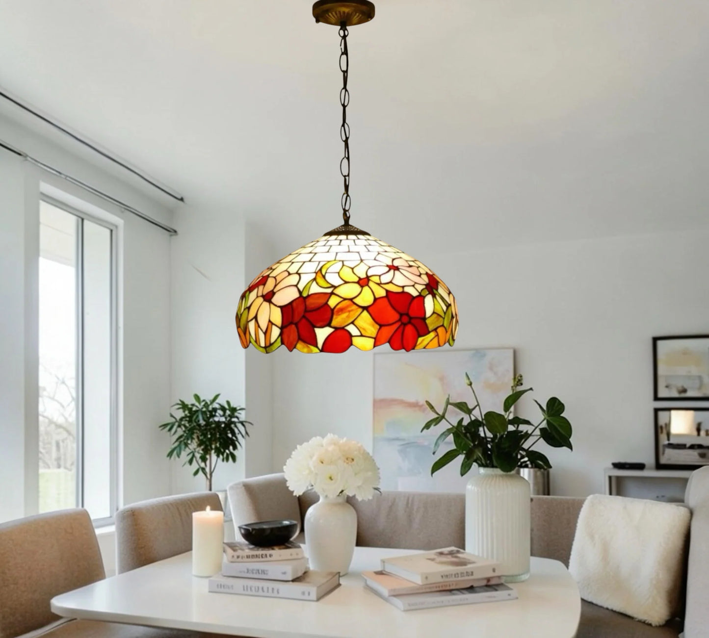 CDH 16" Tiffany Pendant Lamp 40cm shade (15050C)