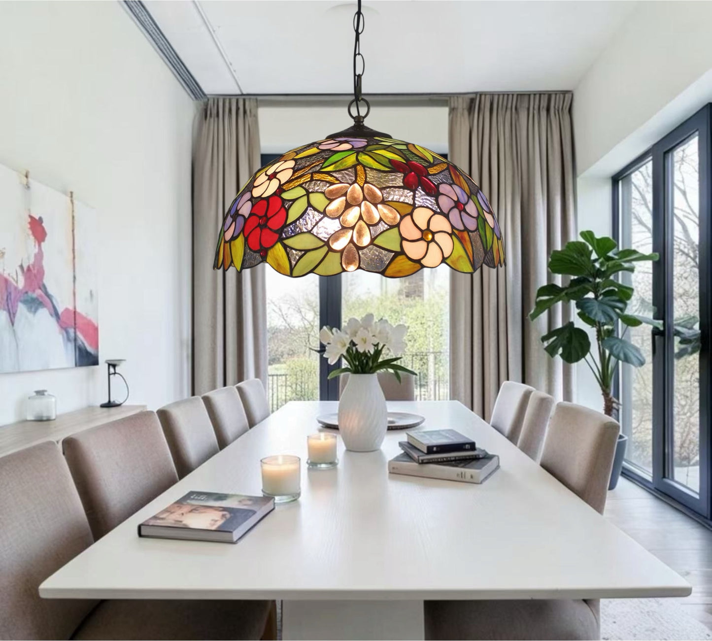 CDH 16" Tiffany Pendant Lamp 40cm shade (16022C)