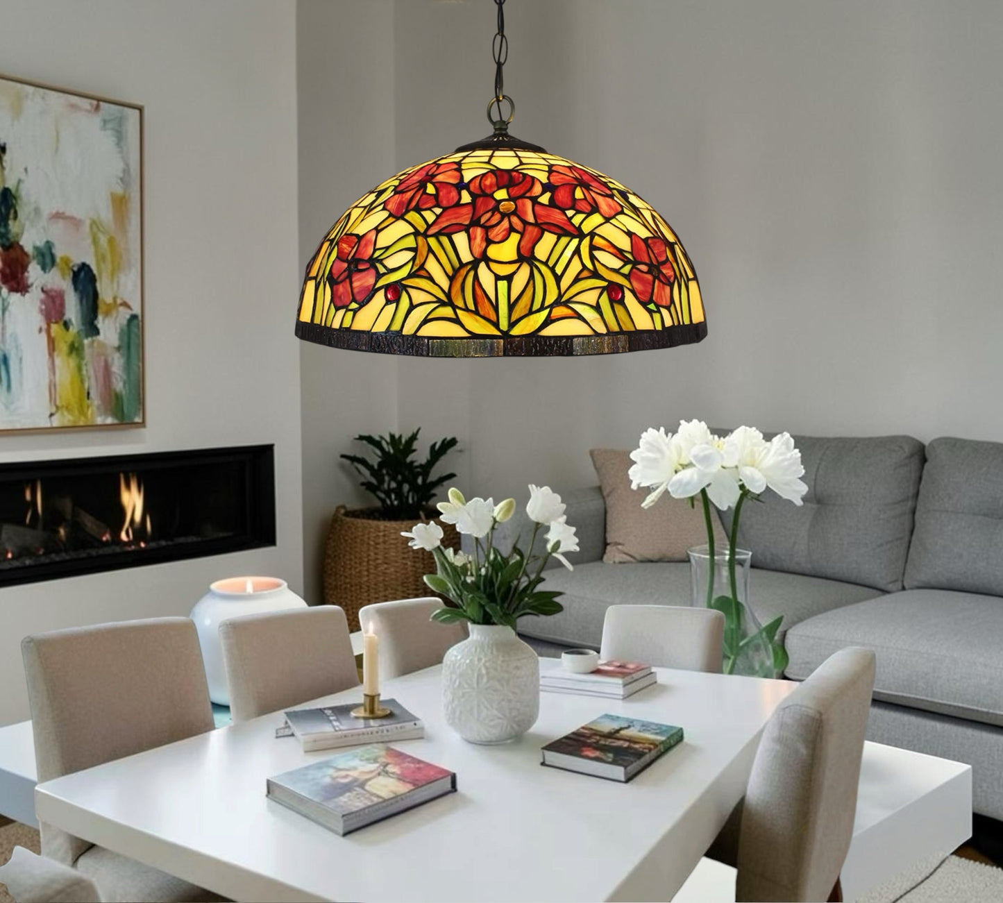 CDH 16" Tiffany Pendant Lamp 40cm shade (11010X)