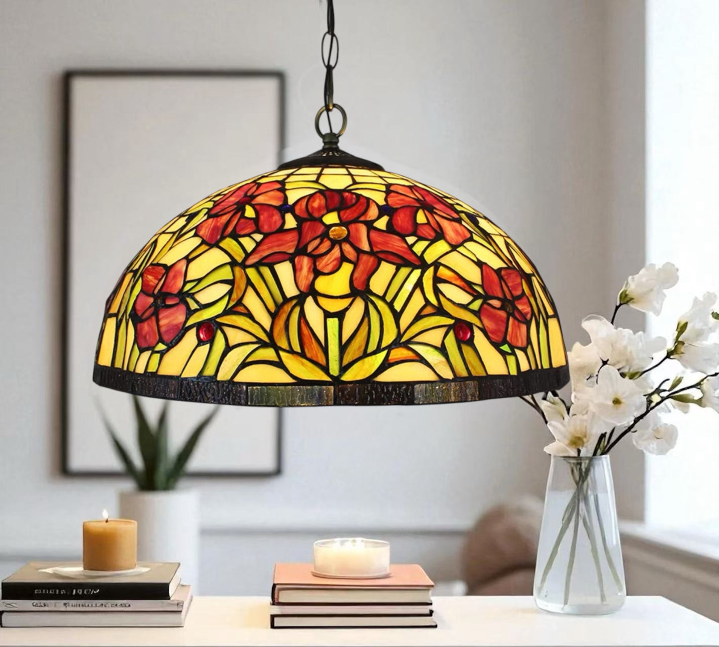 CDH 16" Tiffany Pendant Lamp 40cm shade (11010X)