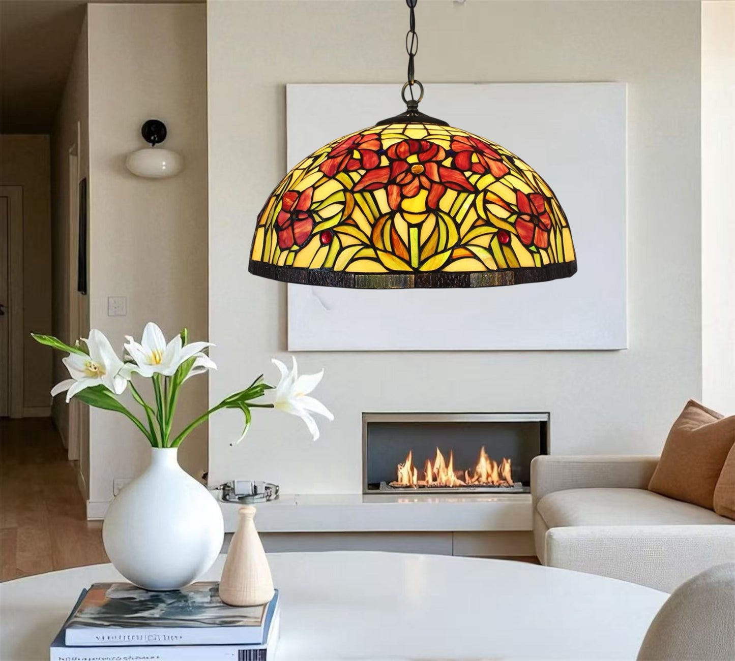 CDH 16" Tiffany Pendant Lamp 40cm shade (11010X)