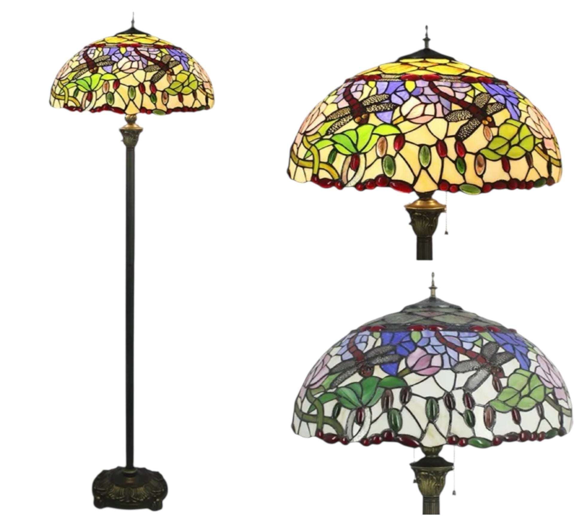 CDH Tiffany Floor Lamp (16941) 16" 40CM Shade