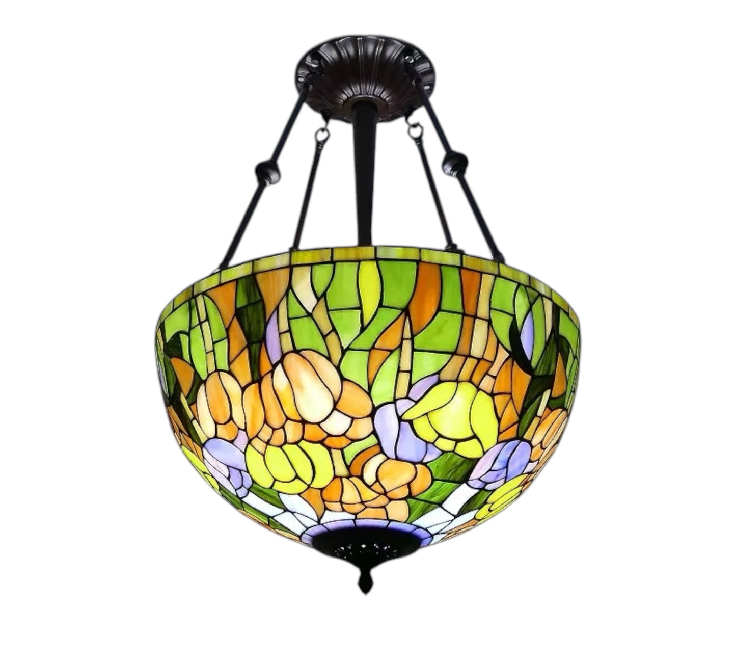 CDH 18" Tiffany Pendant Lamp 46cm shade (19050XCR)