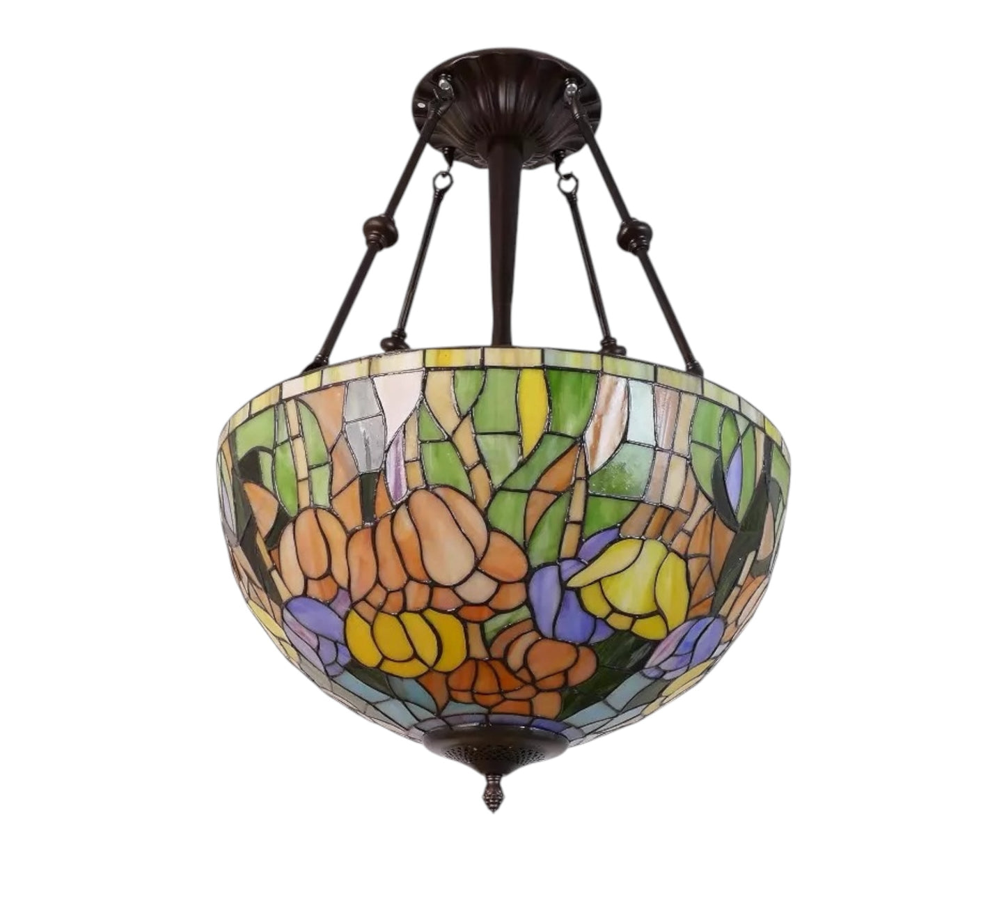 CDH 18" Tiffany Pendant Lamp 46cm shade (19050XCR)