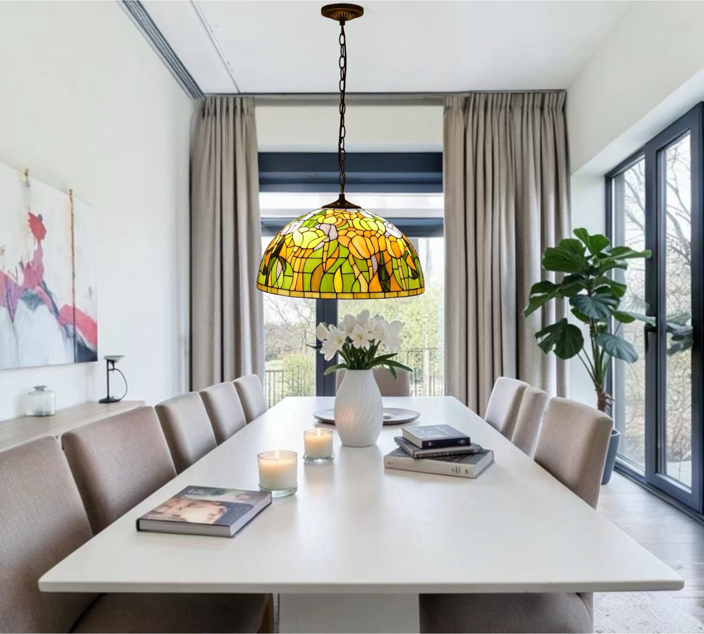 CDH 18" Tiffany Pendant Lamp 46cm shade (19050XC)