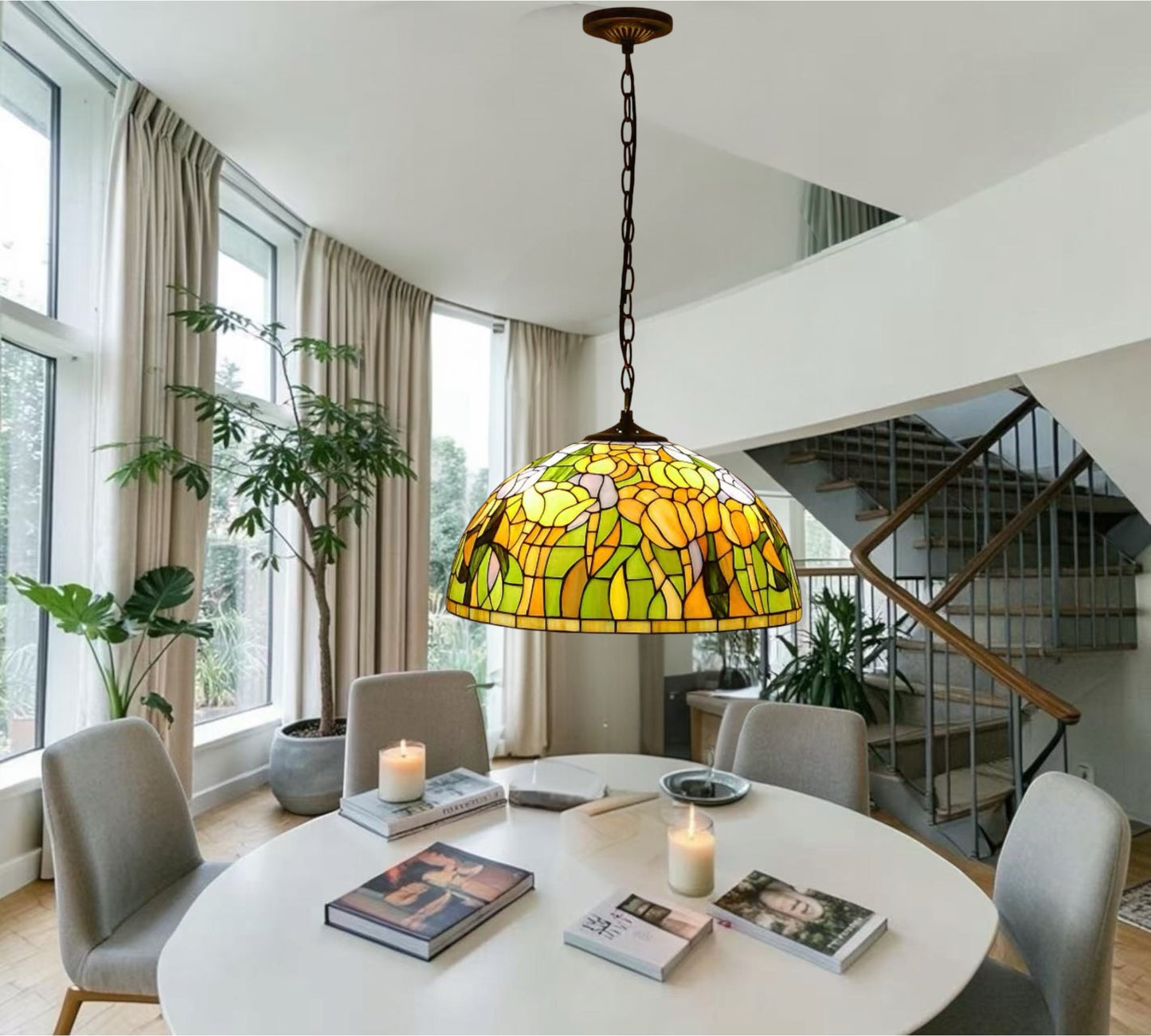 CDH 18" Tiffany Pendant Lamp 46cm shade (19050XC)
