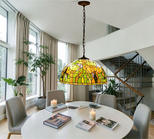 CDH 18" Tiffany Pendant Lamp 46cm shade (19050XC)