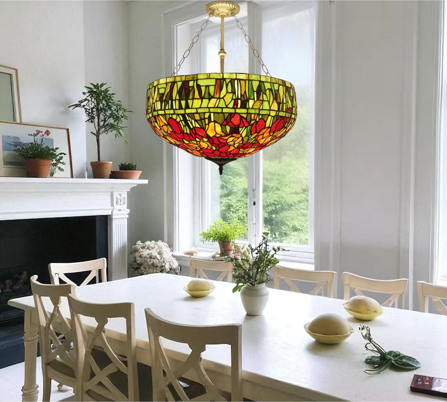 CDH 20” XLARGE Tiffany Upright Lamp with 50cm shade (19049CXR)