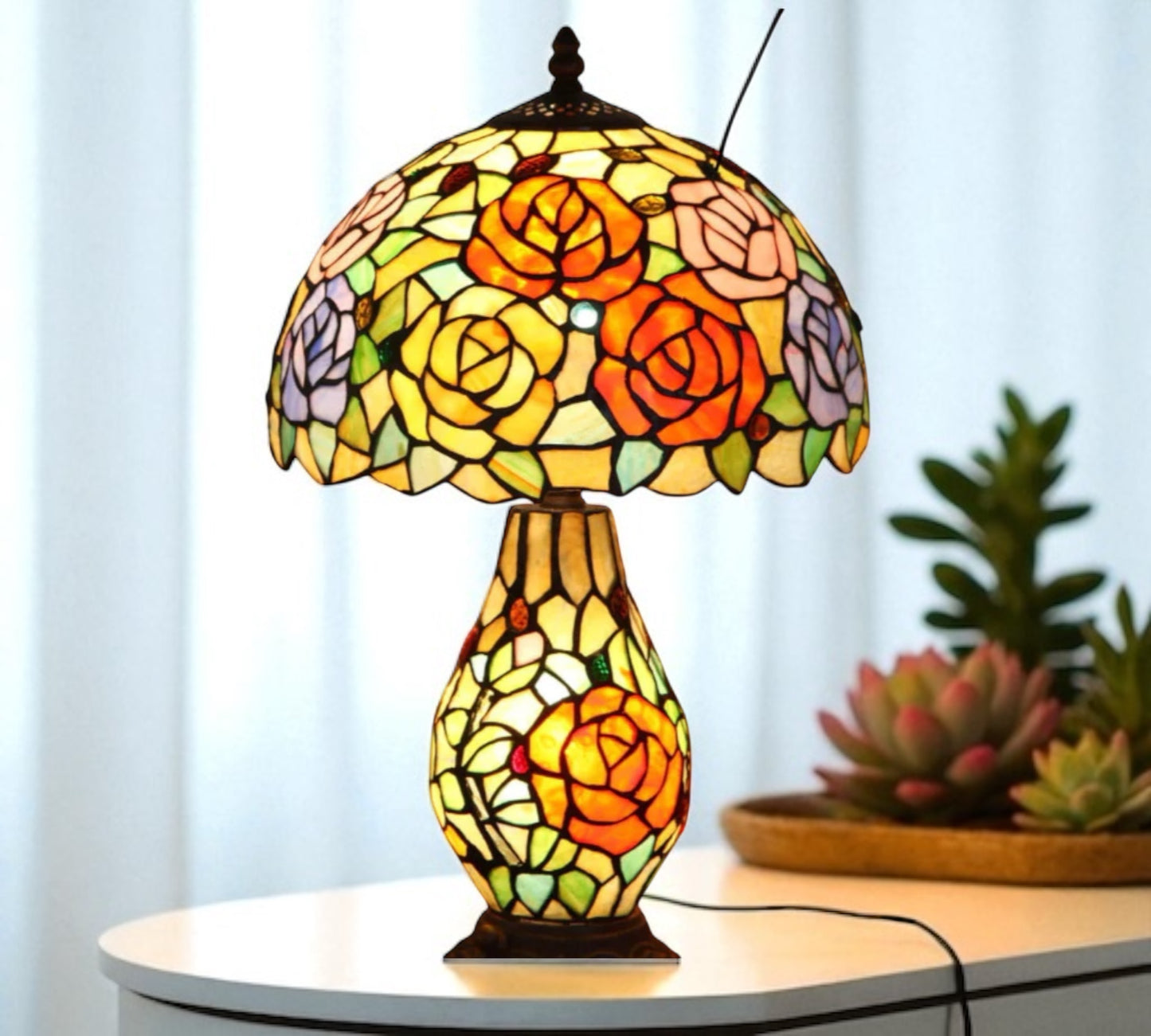 CDH 12" Tiffany Table Lamp (12070A)