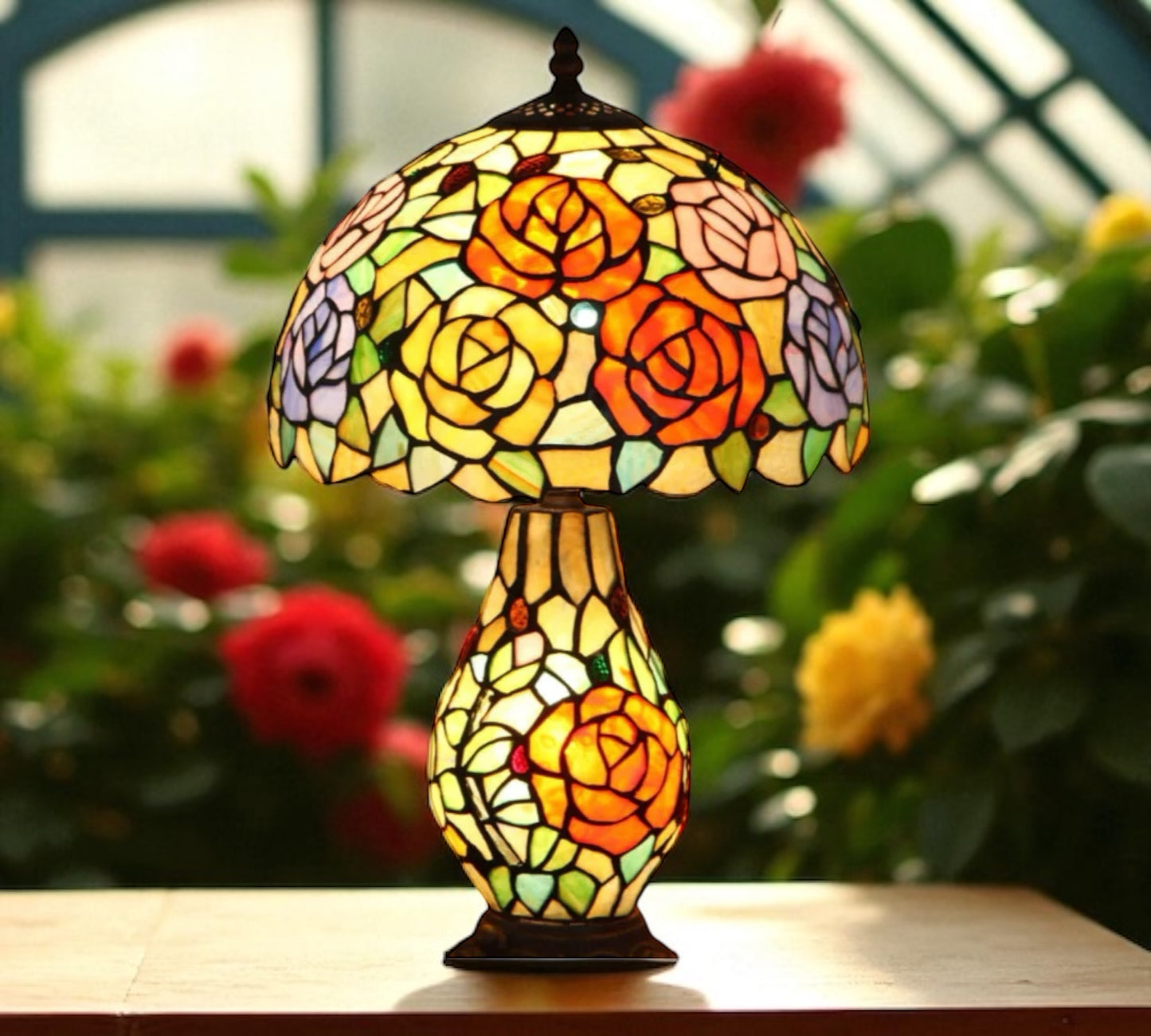 CDH 12" Tiffany Table Lamp (12070A)