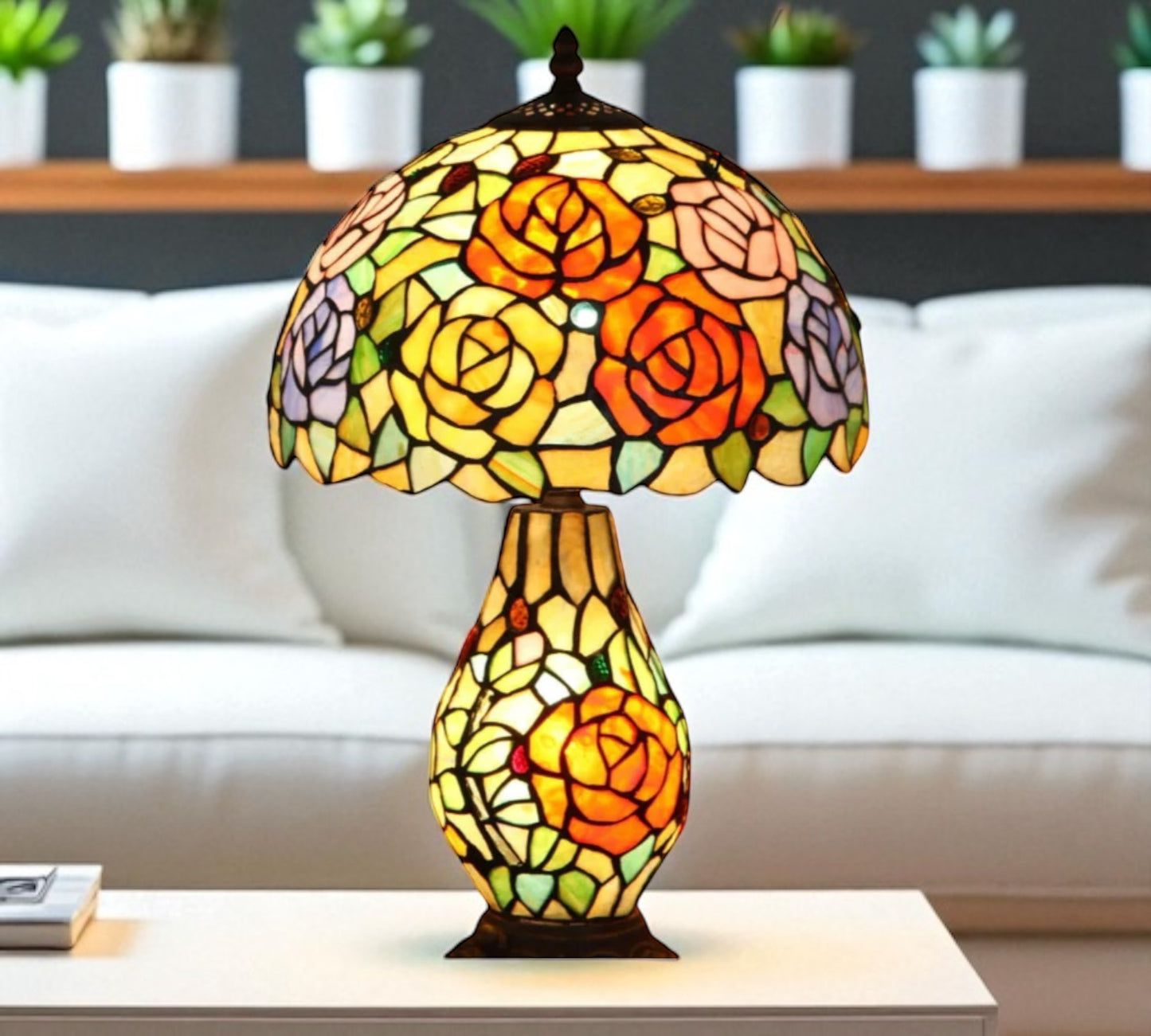 CDH 12" Tiffany Table Lamp (12070A)