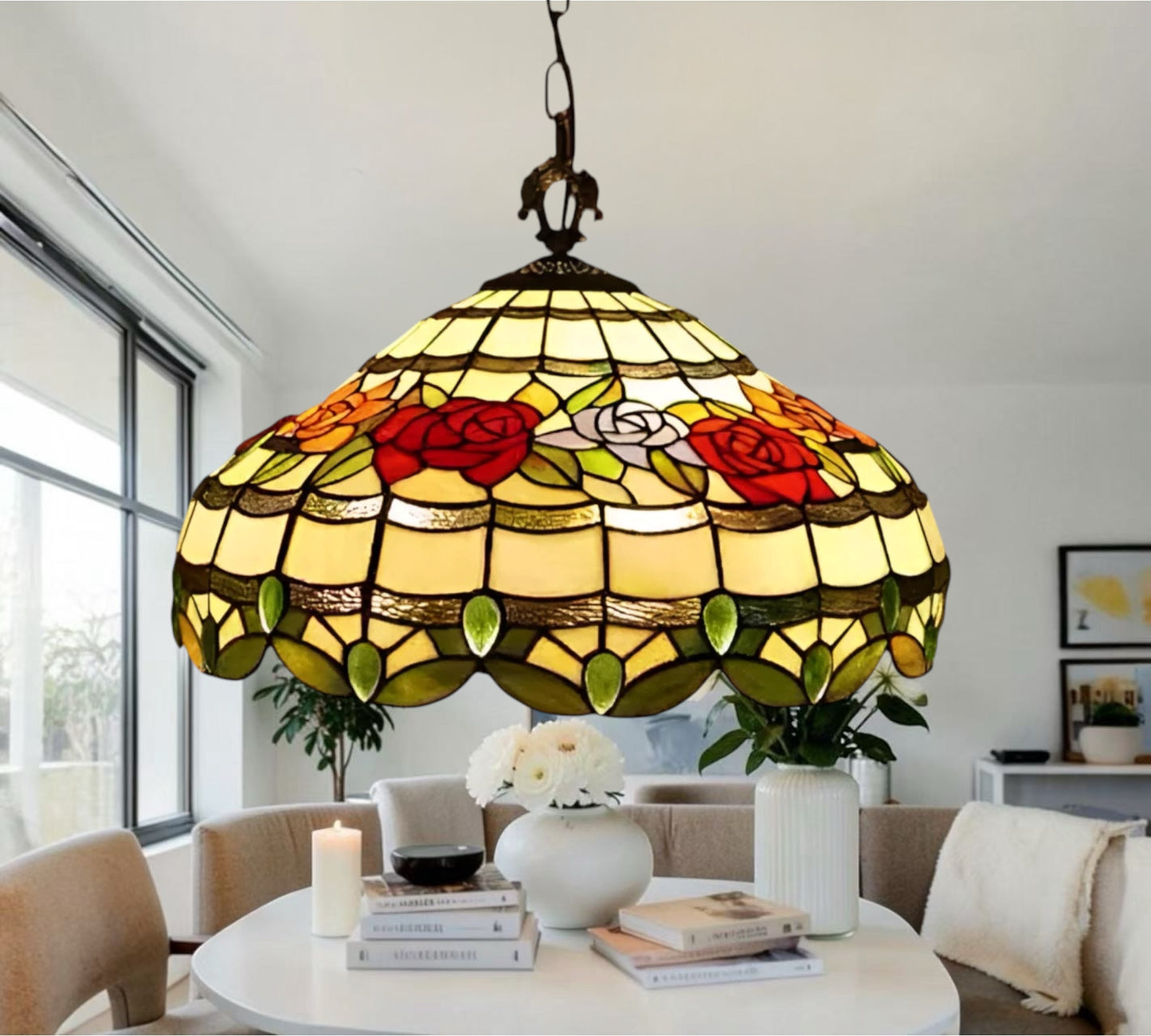 CDH 18" Tiffany Pendant Lamp 46cm shade (19012C)