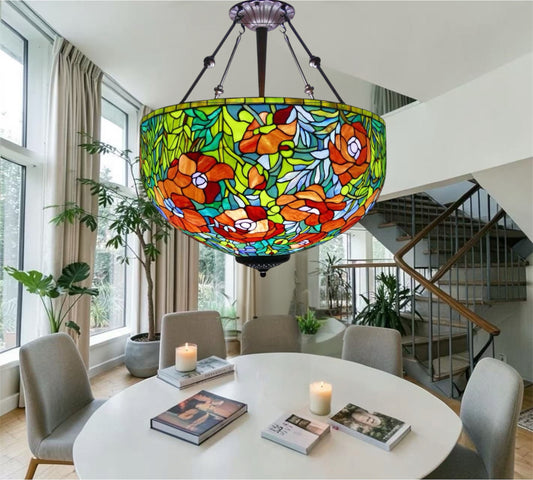 CDH 24” XXLARGE Tiffany Upright Lamp with 60cm Shade (19051CXR)